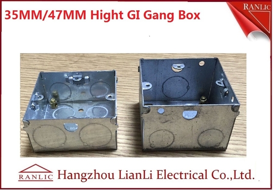 الصين 3 &quot;* 6&quot; صندوق عصابة كهربائي معدني BS4662 لفائف مجلفنة بالغمس الساخن مع حلقة قابلة للتعديل المزود