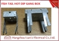 Hot Dip Finish GI Electrical Gang Box / Gang Electrical Box 3 inch by 3 inch المزود
