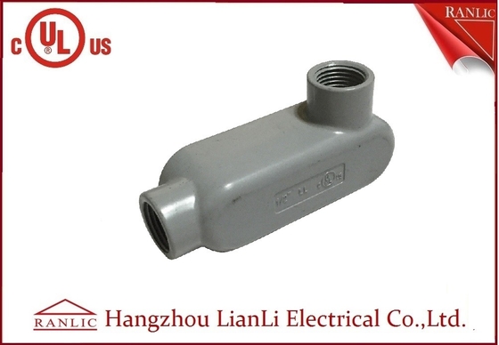 الصين UL Standard PVC Coated Aluminium LL قناة الجسم مع مسامير ، اللون الرمادي المزود
