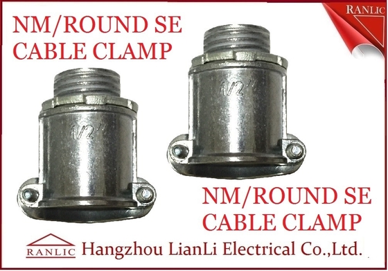 الصين ألومنيوم 1/2 "3/4" NM Round SE Cable Clamp لربط السلك بمخرج صندوق المزود