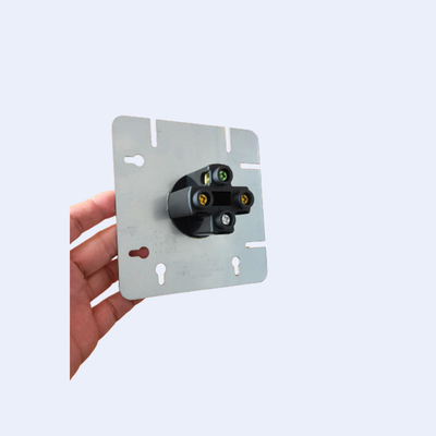 Plaster Ring RUFFIN 2 Gang Wall Switch Assembly أبيض اللون 12 AWG كابل Fix المزود