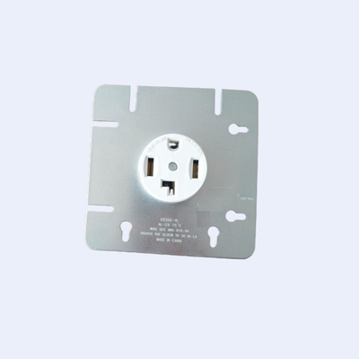 Plaster Ring RUFFIN 2 Gang Wall Switch Assembly أبيض اللون 12 AWG كابل Fix المزود