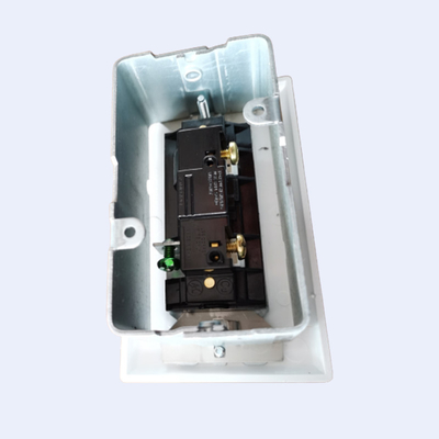 Plaster Ring RUFFIN 2 Gang Wall Switch Assembly أبيض اللون 12 AWG كابل Fix المزود