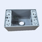 2 × 4 PVC صندوق تقاطع مطلي باللون الرمادي 4 ثقوب 12 ثقوب خيوط NPT المزود